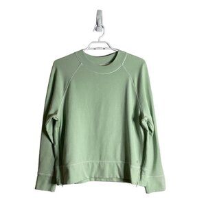 Shambhala Women's Mint Green Crewneck Athleisure Sweatshirt